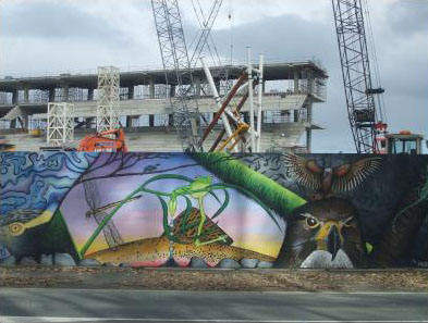 Stadium Fence Art Keeping Dunedin Beautiful